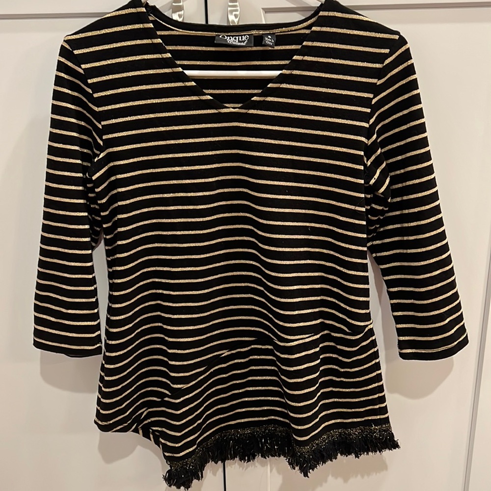 Onque Casual Black/Gold Top